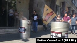 Protest inicijative Ne da(vi)mo Beograd povodom požara ne vinčanskoj deponiji