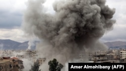 Bombardament în Siria, imagine de arhivă.