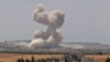 تصویری از بمباران مناطق تحت تسلط شورشیان در ادلب