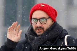 Serebrennikov before a court hearing in Moscow on January 21