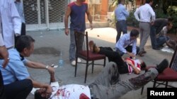 Жарылуудан жаракат алгандар 