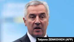 BELGIUM -- President of Montenegro Milo Dukanovic rrives to attend the North Atlantic Treaty Organization (NATO) summit in Brussels on July 12, 2018. 