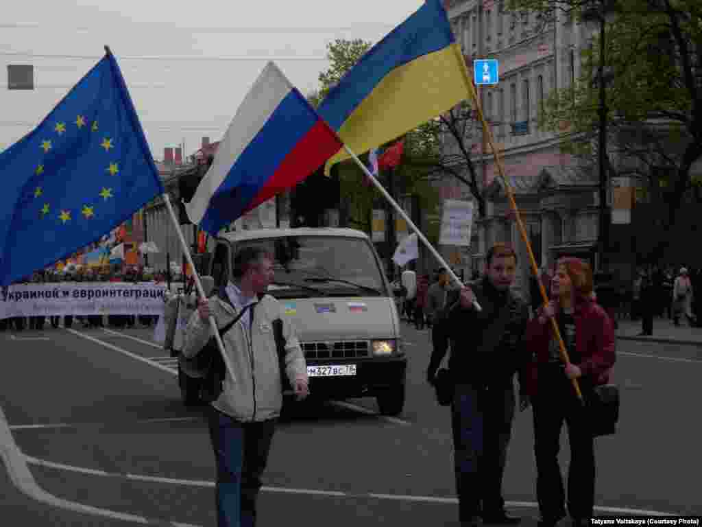 Антивоєнний марш у Санкт-Петербурзі
