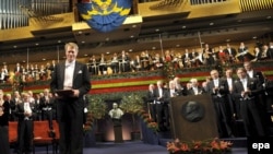Нобель сыйлығын тапсыру салтанатындағы концерт.Стокгольм, 10 желтоқсан, 2008 жыл.