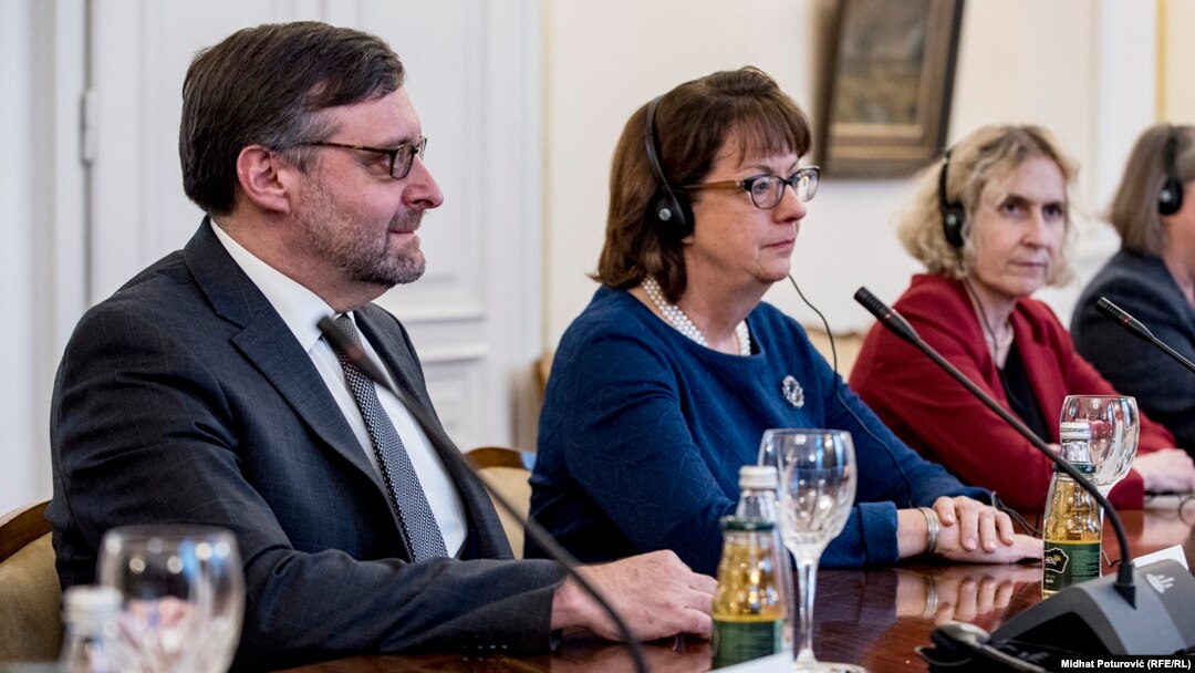 Matthew Palmer i ambasadorica Maureen Cormack, Sarajevo, 5. decembar 2018.