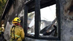 Izgorena kuća u području Getty požara