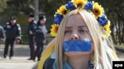 Мітинг у Сімферополі проти цензури, 13 квітня 2014 року