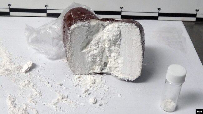 Кокаин, который пытались нелегально переправить в мыльнице в Европу. 2016 год