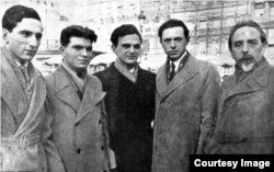 Delegația rusă cu Emil Gilels și Heinrich Neuhaus la Concursul de la Bruxelles în 1938 (Foto: Archive Estate of Emil Gilels)