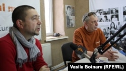 Vasile Ernu și Petru Bogatu în dezbatere