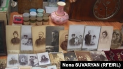 Georgia-- Vintage photographs at the flea market in Tbilisi, 02Mar2012