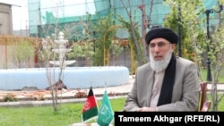 گلبدین حکمتیار رهبر حزب اسلامی حین مصاحبه اختصاصی با رادیو آزادی در کابل