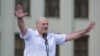 16 жніўня 2020 году. Аляксандар Лукашэнка на Плошчы Незалежнасьці. 