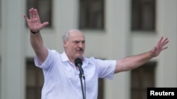 Аляксандар Лукашэнка, 16 жніўня 2020 году.