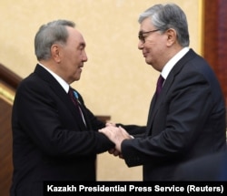 Назарбаев пен Тоқаев. Астана, 20 наурыз 2019 жыл.