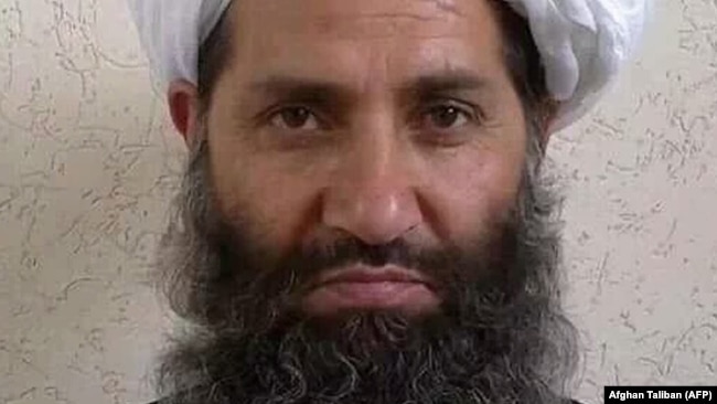 Taliban leader Mullah Haibatullah Akhundzada (file photo)