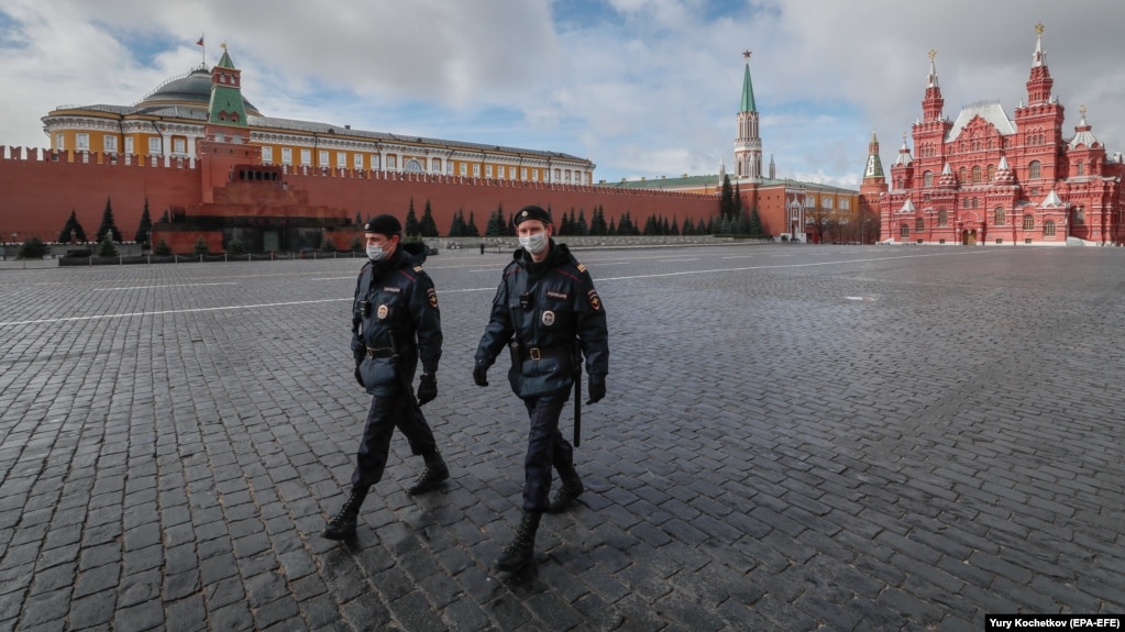 Москва, Красная площадь, 17 апреля 2020 года