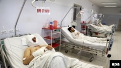 تصویر از زخمی های حادثه اخیر بر موتر ژورنالستان در کابل