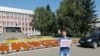 Одиночный пикет "Коммунистов России" в Бийске