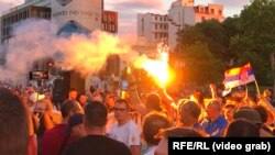 Opoziția din Serbia la protest, înainte de alegeri, 20 iunie 2020