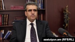 Armenia -- The chairman of the Court of Cassation, Yervand Khundkarian, speaks to RFE/RL, Yerevan, May 24, 2019.