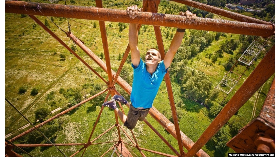 Ushyvets continues to travel the world for climbing stunts that are photographed for his 120,000 Instagram followers.
