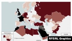 Map of foreign fighters in Iraq and Syria: Where do they come from? by Li Liu