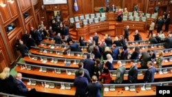 Pamje nga shpërbërja e legjislaturës së pestë të Kuvendit të Kosovës 