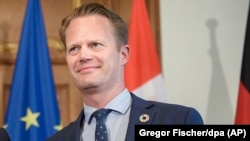 GERMANY -- Danish Foreign Minister Jeppe Kofod from Denmark in in Berlin, July 1, 2019