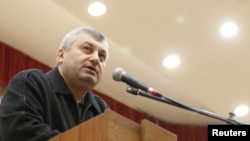 Outgoing South Ossetian leader Eduard Kokoity in Tskhinvali on December 5