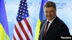 Президент України Петро Порошенко під час Саміту з ядерної безпеки у Вашингтоні. 31 березня 2016 року