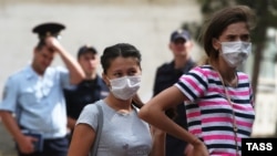Жители Армянска после выбросов, 4 сентября 2018 года