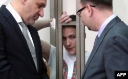 Savcenko cu avocații săi, astăzi 21 martie, 2016