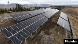 Armenia - A newly built solar power plant in Tsaghkadzor, 29Sep2017.