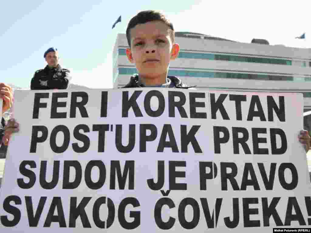 Protest zbog tretmana osoba afro-azijskog porijekla u Imigracionom centru, Sarajevo, 12. mart 2011