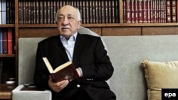 Fethullah Gulen poses during an interview at his residence in Pennsylvania in March 2014.