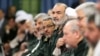 Top revolutionary guards commanders including Hossein Salami (C) meeting with Supreme Leader Ali Khamenei in Tehran on September 16, 2015.