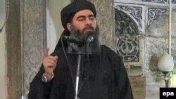 Islamic State leader Abu Bakr al-Baghdadi (file photo)