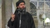 Un video de propagandă cu imaginea autoproclamatului calif Abu Bakr al-Baghdadi.