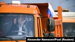 Putin Officially Opens Massive Bridge Linking Crimea To Russia