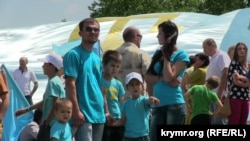 Қырым татарлары туы күні. Симферополь, 26 маусым 2014 жыл.