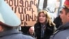 Armenia -- Laid-off workers protest against a government decision to disband a State Social Security Service unit employing them, 27Dec2010.