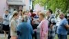 Belarus - Locals are protesting against cutting the trees in the neighbourhood, Minsk, Park Caliuiskincau