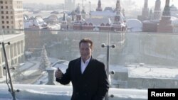 Arnold Schwarzenegger tokom posjete Moskvi, januar 2013.