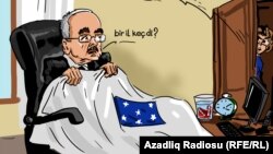 Baş nazir Artur Rasızadə, karikatura (Gündüz Ağayev)