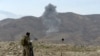 Smoke from a previous U.S. air strike in Nangarhar province