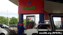 АЗС UzGazOil в Ташкенте.