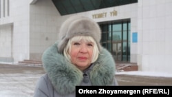 Ольга Рубахова, председатель «Профсоюза социальных работников». Астана, 19 января 2017 года.