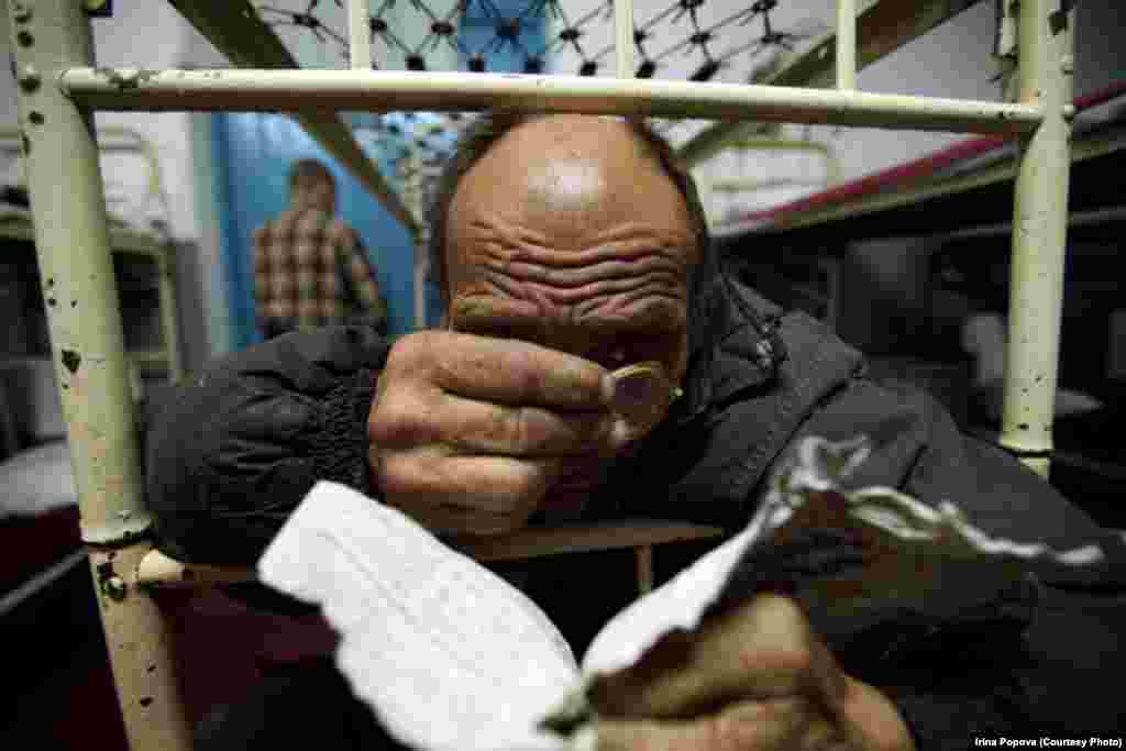 Stepan Buzenko is the oldest patient of the Medical Labor Pensionate No.1 in Svetlogors, Belarus. On his sixth term, he says that it's easier for him to live here than outside. The centers are the only remains of the Soviet "punitive medicine" system. Alcoholics are sentenced to two-year stints as a rule. (Irina Popova)