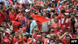 "Red Shirt" antigovernment protesters in Bangkok earlier this month